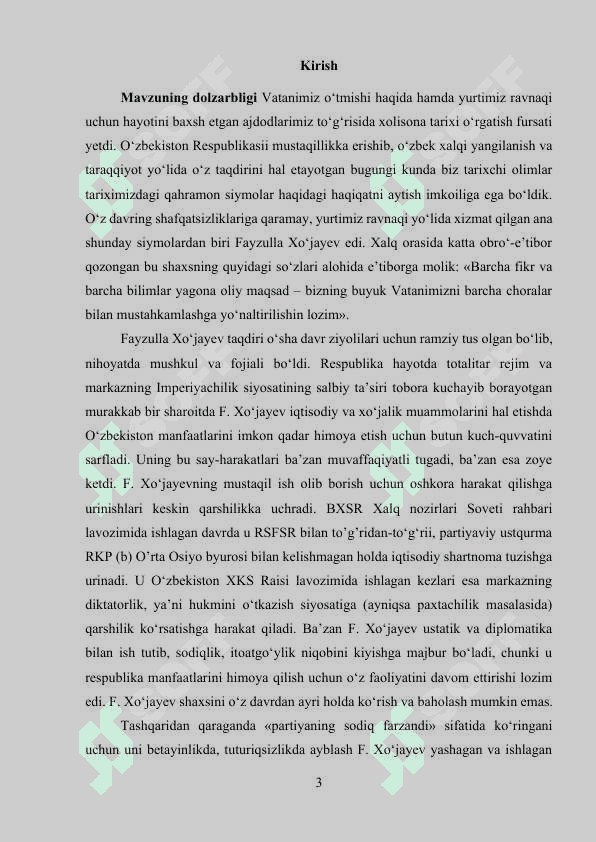 FAYZULLA XO’JAYEV HAYOTI VA FAOLIYATI HAQIDAGI YANGI MULOHAZALAR 3