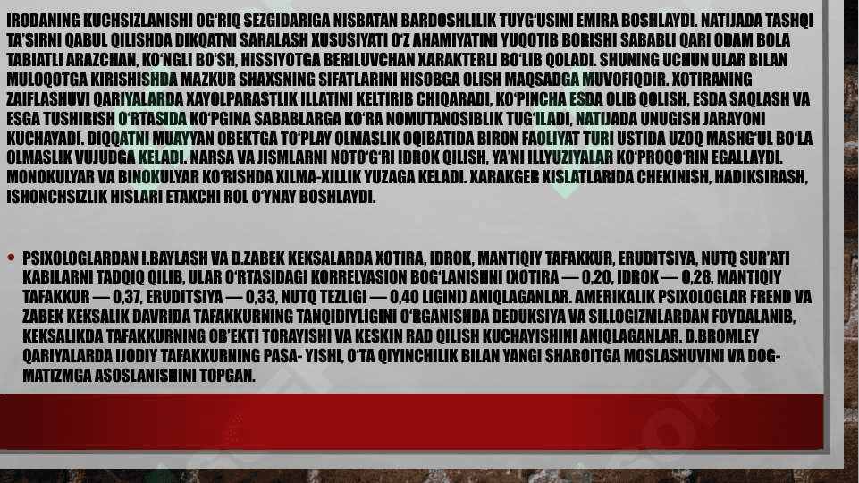 Keksalik davrining oʻziga xos xususiyatlari 6