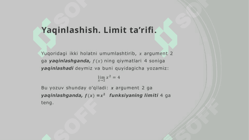 Limit 5