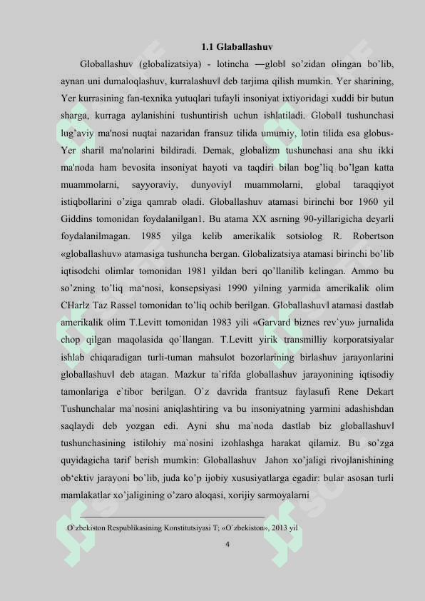 Globallashuv va jaxondagi g'oyaviy mafkuraviy o'zgarishlar 4