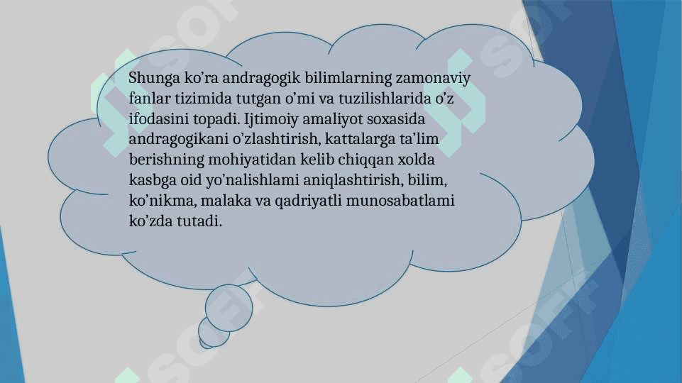 Androgogika fanining maqsad va vazifalari 6