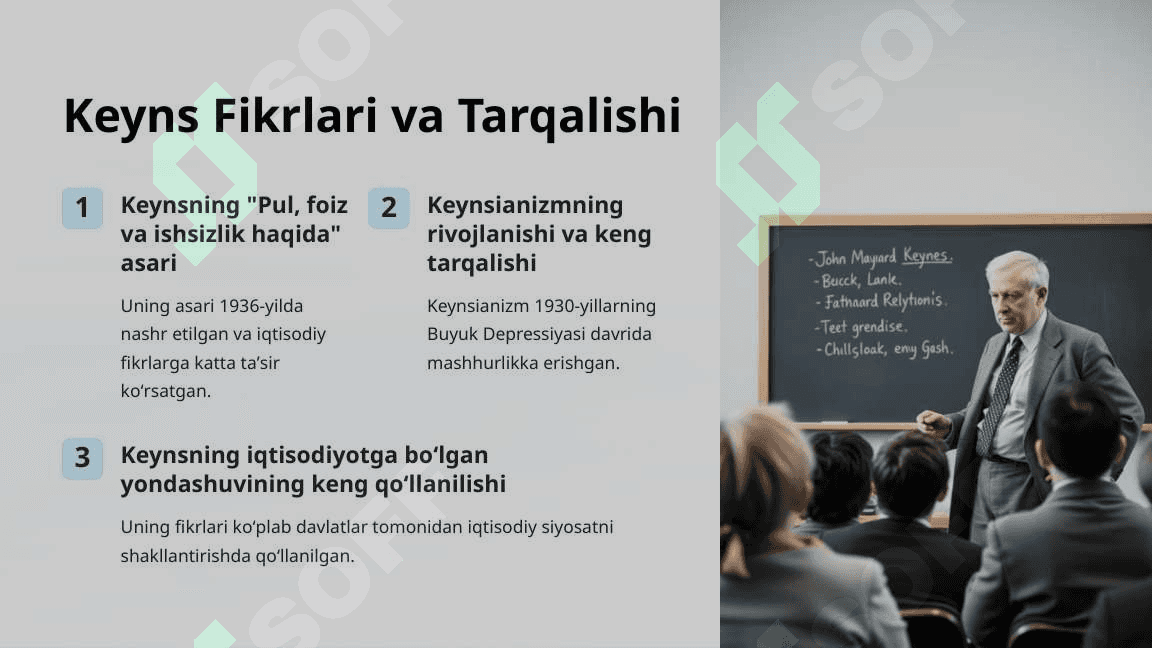 Keyns va keynschilik talimoti 3