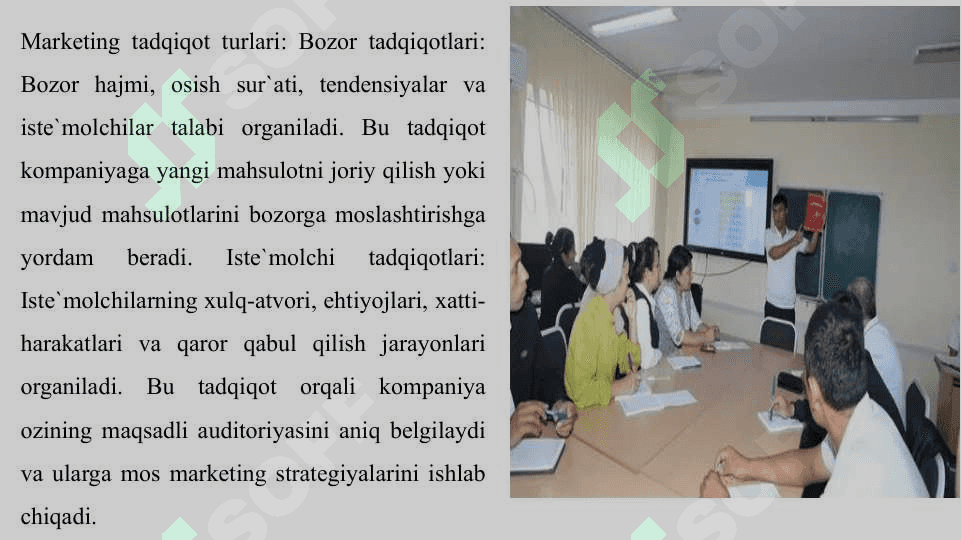 MARKETING TADQIQOT LOYIHASINI ISHLAB CHIQISH 3