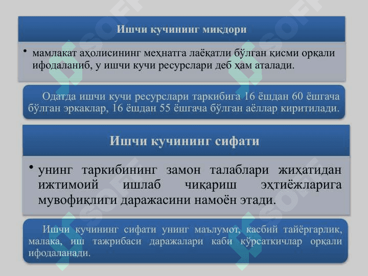 Yalpi ishchi kuchi, uning bandligi va ishsizlik 4