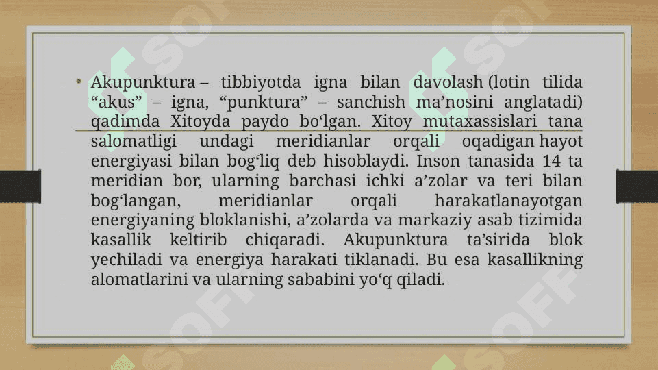 Monual terapiyada igna terapiyani qo’llash . Ko’rsatma , qarshi ko’rsatma 3
