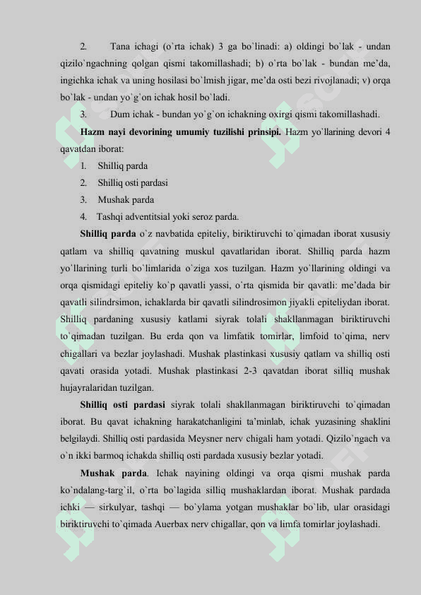 Ovqat hazm qilish tizimi 3