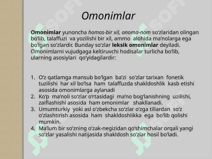 O'zbek tilida leksikologiya 7
