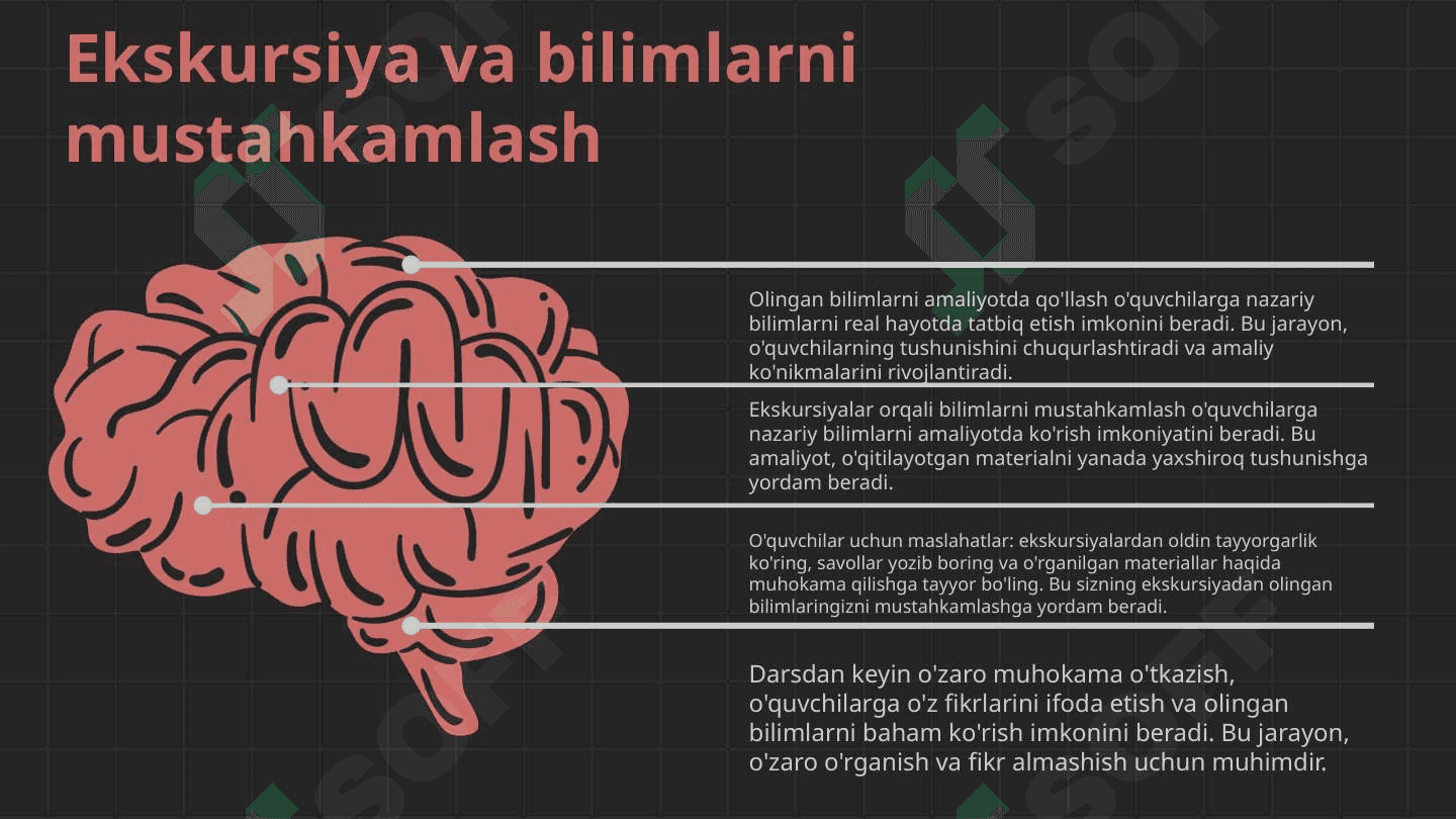 Darsning ekskursiya bilan aloqasi 5
