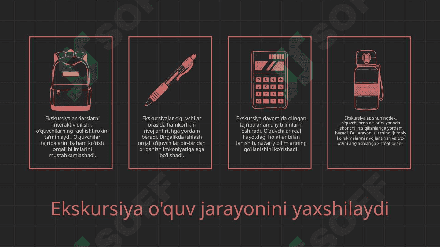Darsning ekskursiya bilan aloqasi 6