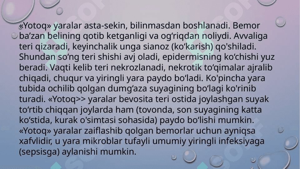 Yotoq yaralari 3