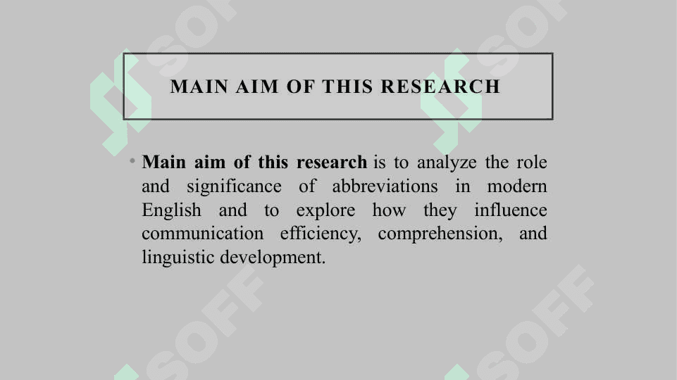 Role of Abbreviation in Modern english 4