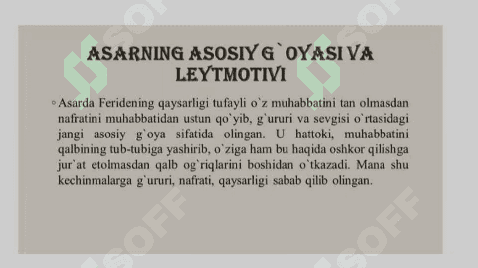 Rashod Nuri Guntekinning "Choli qushi " asari tahlili 5