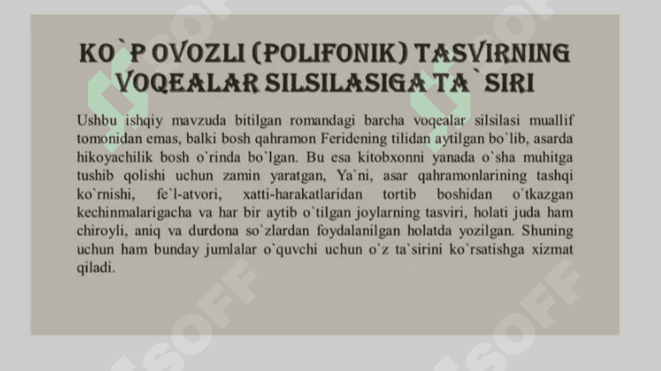 Rashod Nuri Guntekinning "Choli qushi " asari tahlili 7