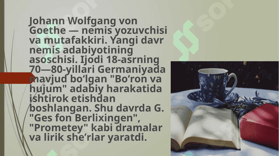 Yosh Verterning iztiroblari 3