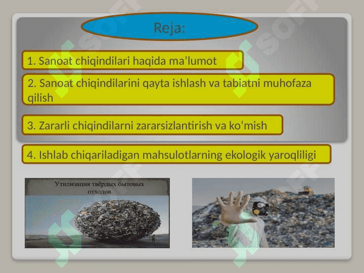 QATTIQ CHIQINDILARDAN ATROF MUHITNI HIMOYA QILISH 2