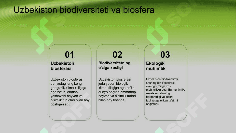 Biosfera chegaralari , tarkibi , funksiyalari , biomassasi 8