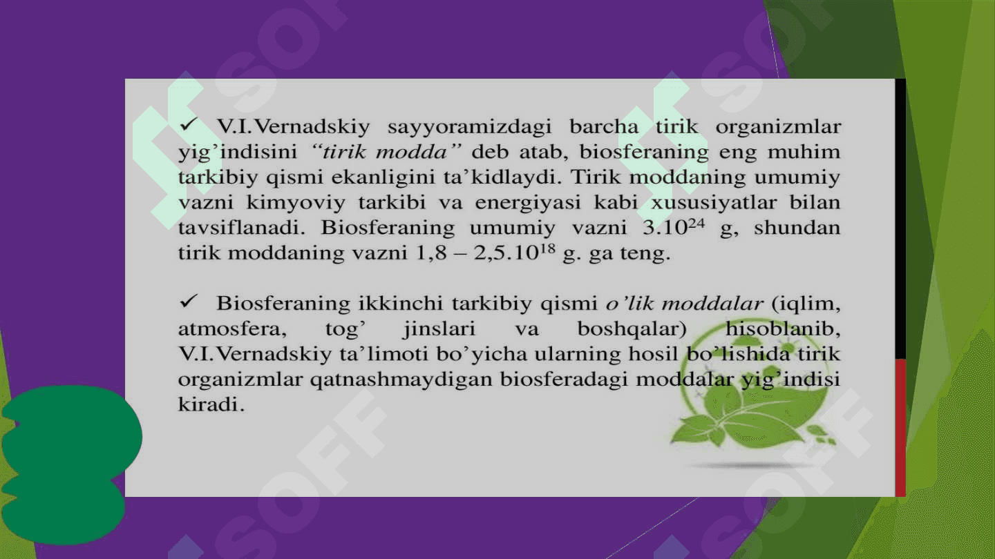 BIOSFERA HAQIDA TA’LIMOT 7