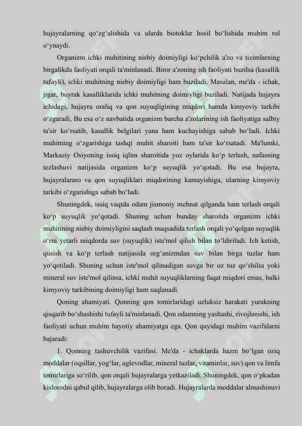 Qon aylanish a'zolarining tuzilishi 3