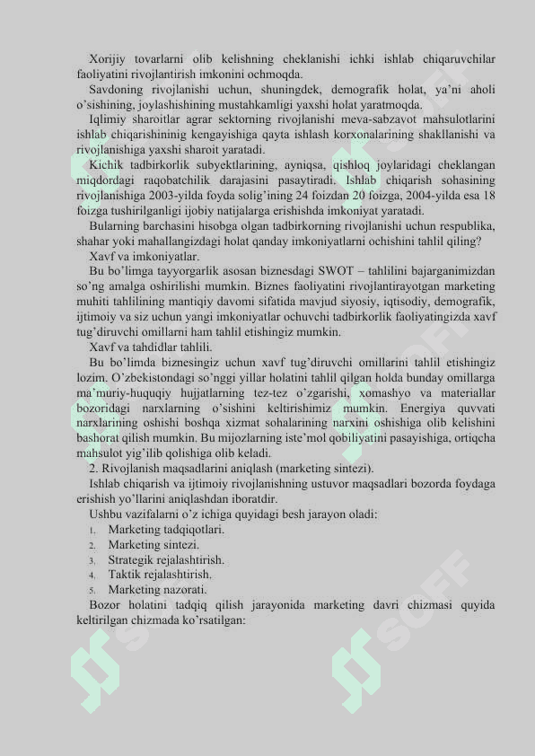 Marketing dasturi 4