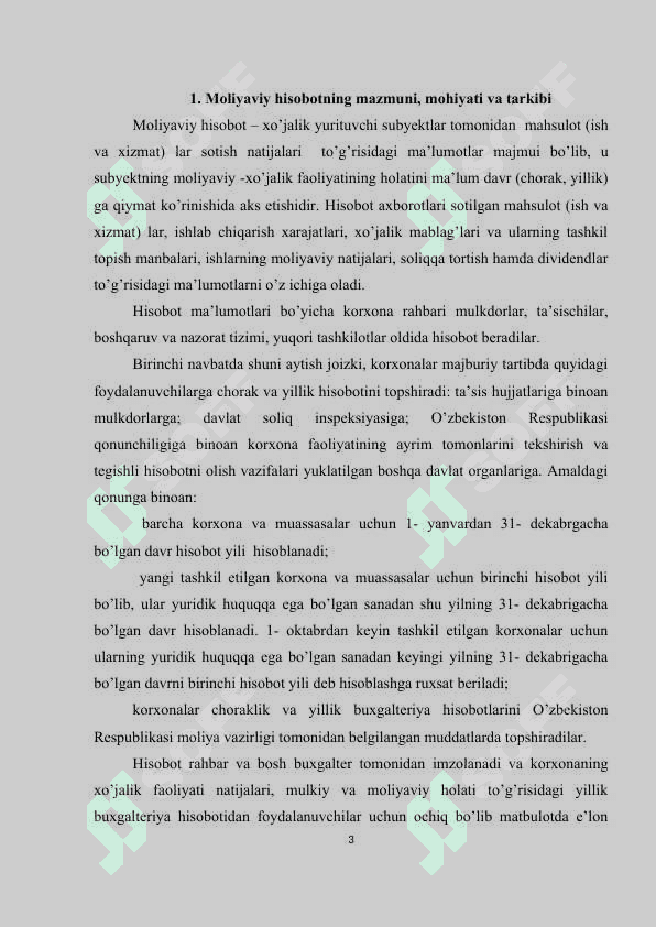 Hisobotlarni tuzish va taqdim etish tartibi 3
