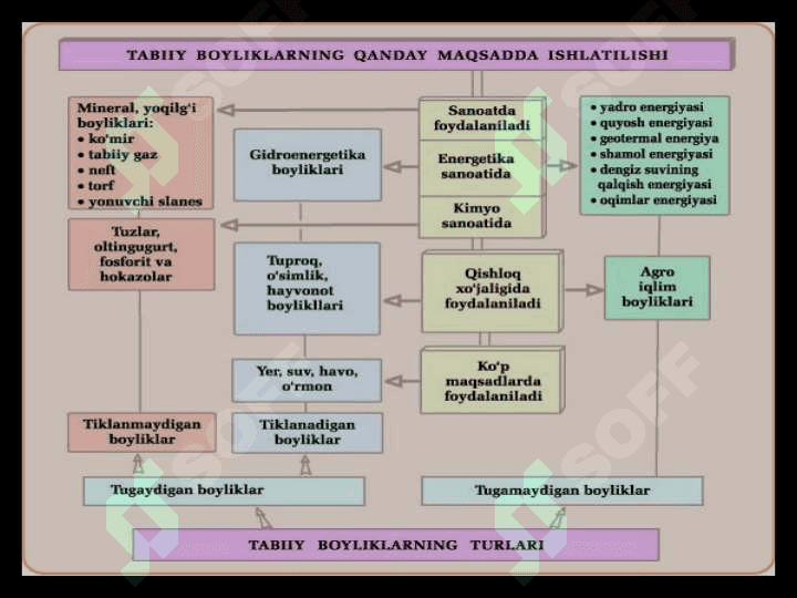 Tabiiy resurslar va ulardan oqilona foydalanish 6