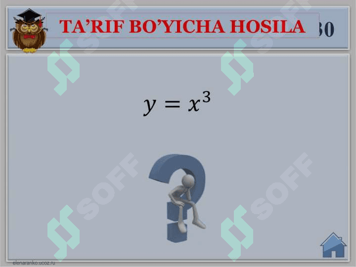 Funksiya hosilasi va unga doir misollar ishlash 6