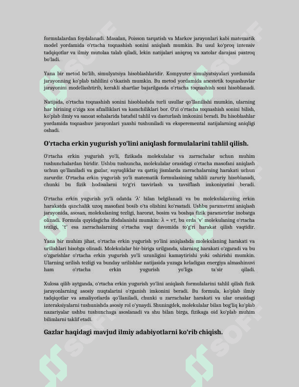 Gaz molekulalarining o'ziga xos xususiyatlarini aniqlash 3