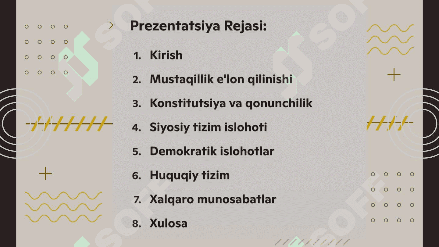 Mustaqillik yillarida Ōzbekistonning siyosiy tizimidagi uzgarishlar 2