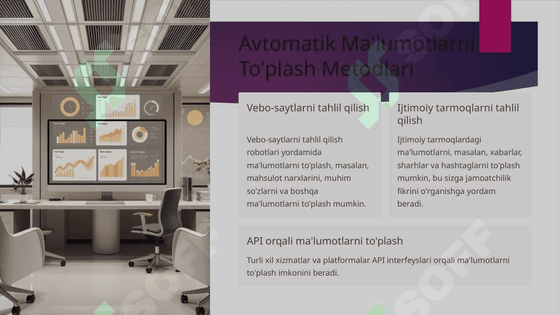 Ma'lumotlarni Qidirish (Data Mining): Avtomatik Ma'lumotlarni To'plash Metodlari SQLda 4