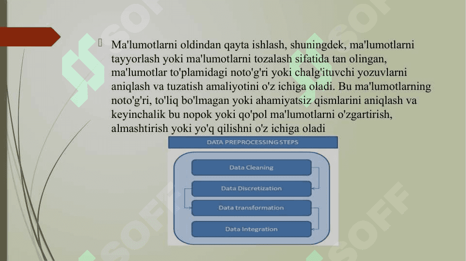 Ma’lumotlarni qidirishda data preprocesing usuli 2
