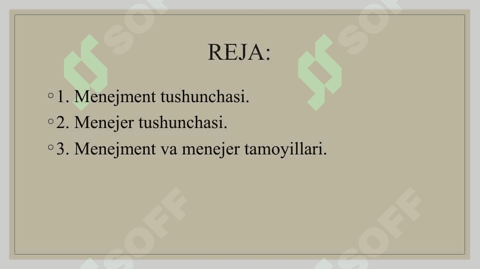Menejment va Menejer tushunchasi mazmuni 2