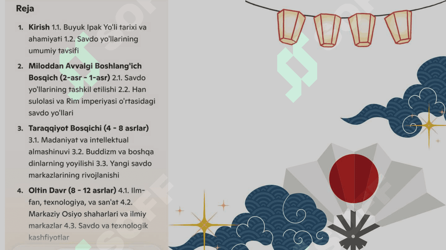 Buyuk ipak yoʻlining taraqqiyotning bosqichlari Slayd 2