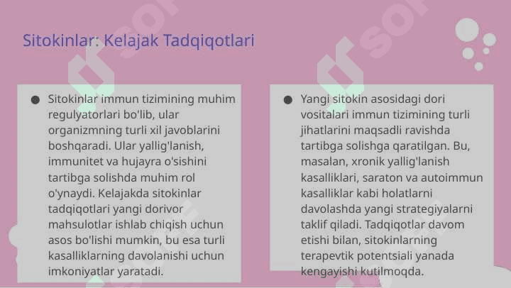 Sitokinlar tasnifi 7