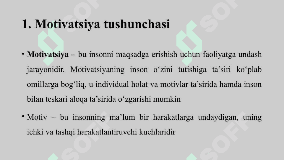 Xodimlarini rag'batlantirish va motivatsiyalash usullari 3