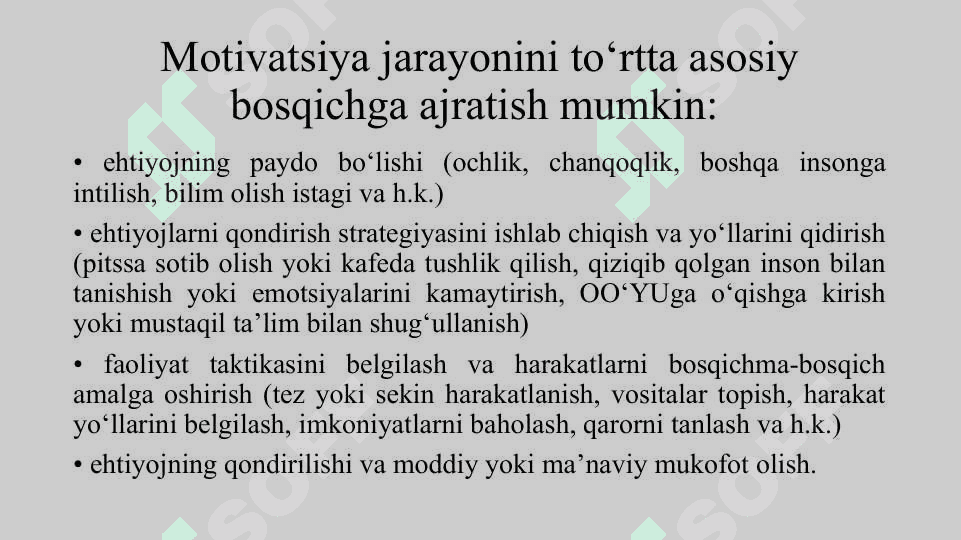 Xodimlarini rag'batlantirish va motivatsiyalash usullari 4