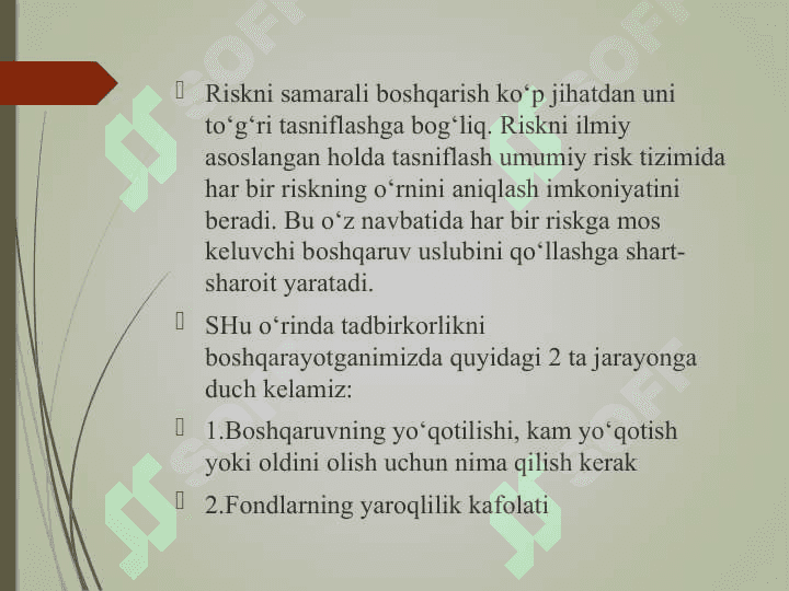 Risk nazariyasi va uning sug’urtadagi roli 5