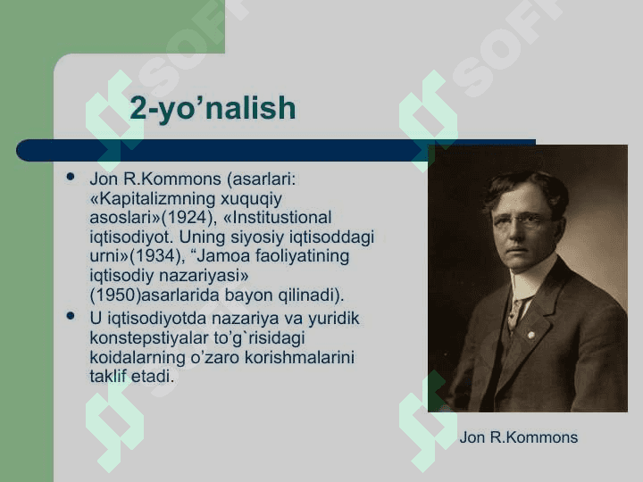 Hozirgi zamon ga’rb iqtisodiyoti va uning asosiy yo’nalishlari 7