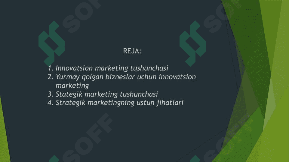Innovatsion va strategik marketing 2