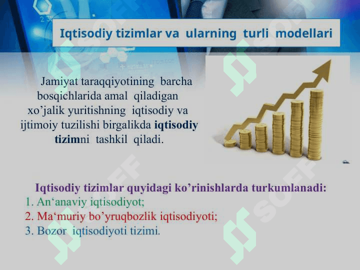 Iqtisodiy tizimlar va  ularning modellari 4