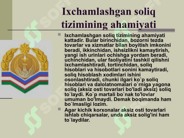 Soliq tizimidagi mavjud muammolarni bartaraf etish yo`llari 3