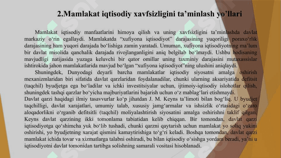 Iqtisodiy xavflar, ekologik risklar baholash va boshqarish 7