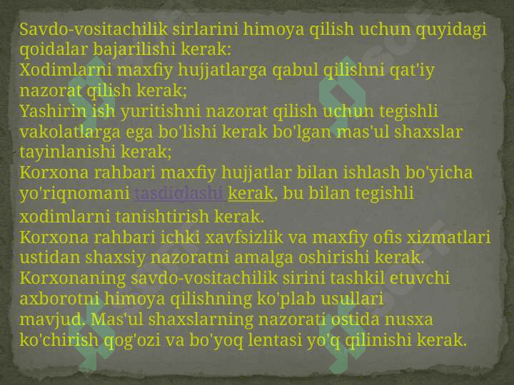 SAVDO VOSITACHILIK KORXONALARINI FAOLIYATINI 6