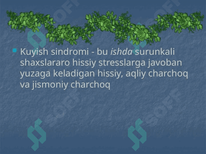 Professional charchash sindromidan qanday qochish kerak? 5