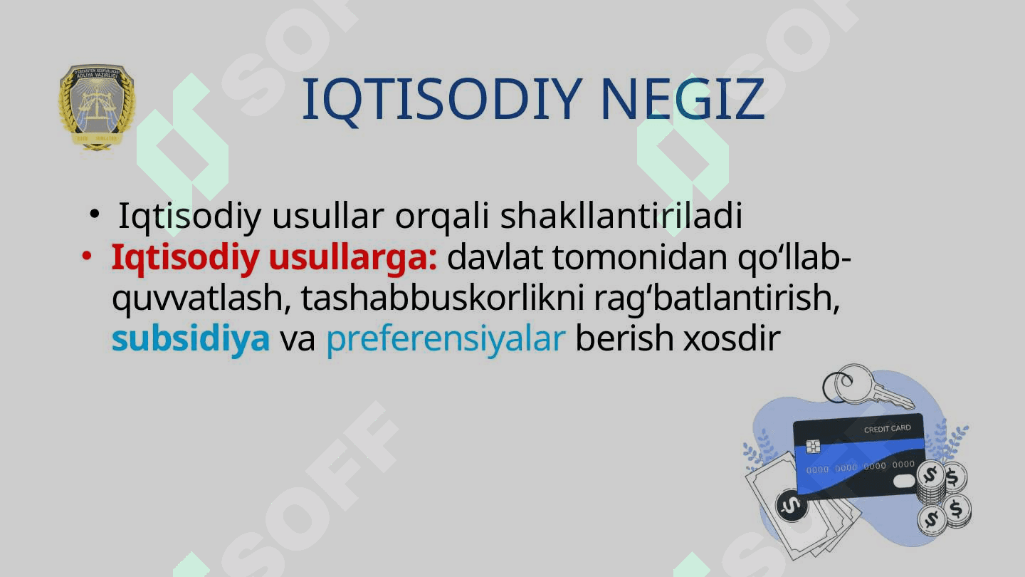 JAMIYATNING IQTISODIY NEGIZLARI 2
