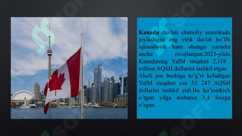 KANADA Yaim ko’rsatkichlari 2