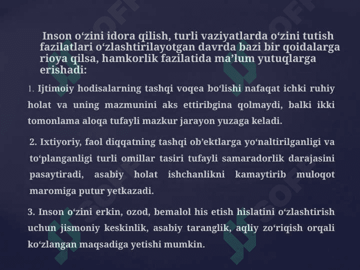 RAHBAR SHAXSI PSIXOLOGIYASI VA MUOMALA MADANIYATI 8