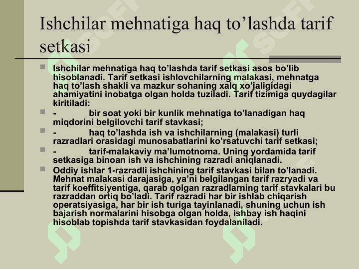 Mehnatga haq to’lashning shakllari va tizimlari hamda ularni hujjatlashtirish 3