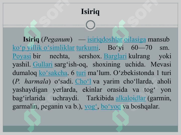 DORIVOR O'SIMLIK 7