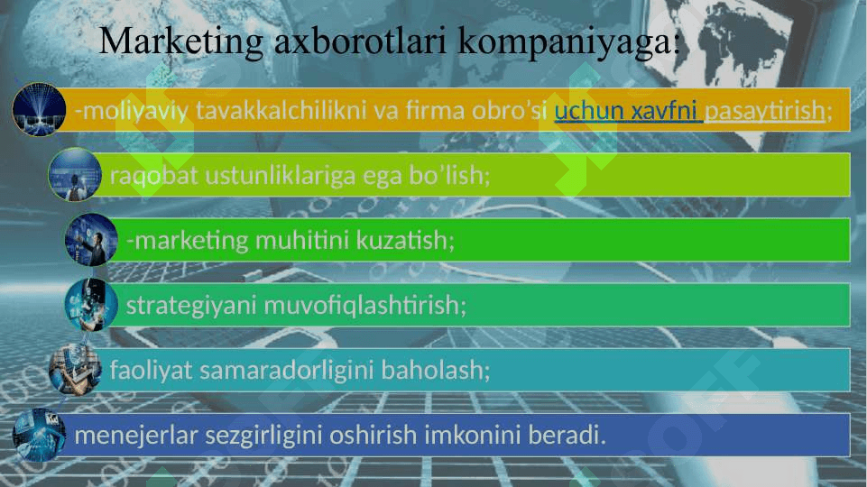 Marketing axborot boshqaruv tizimlari 4