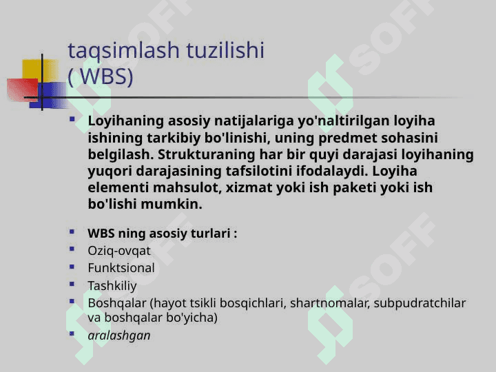 Loyihani rejalashtirish 5